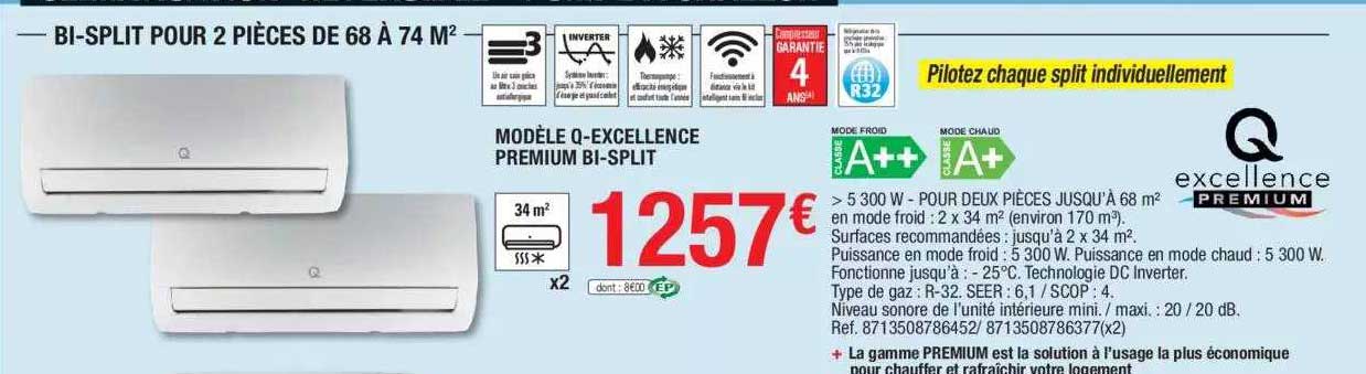 bi-split pour 2 pièces de 68 à 74 m² excellence