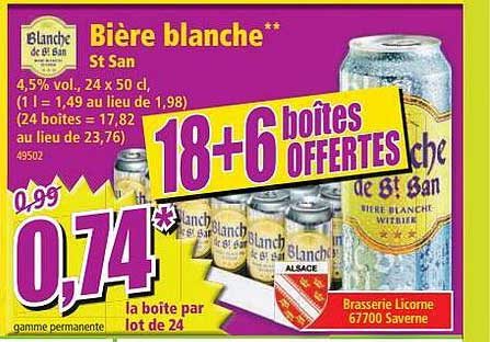 bière blanche st san blanche de st san