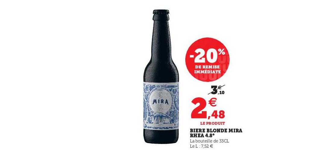 bière blonde mira rhea 4.8°
