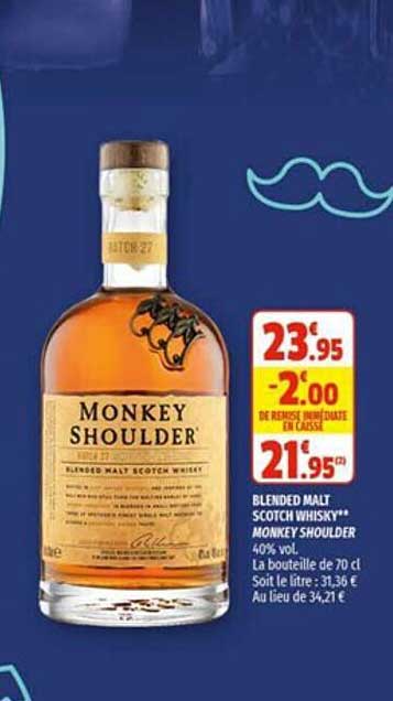 blended malt scotch whisky monkey shoulder