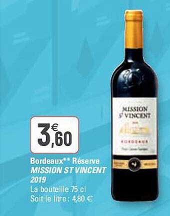 bordeaux réserve mission st vincent 2019