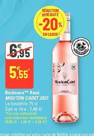 Bordeaux Rosé Mouton Cadet 2021