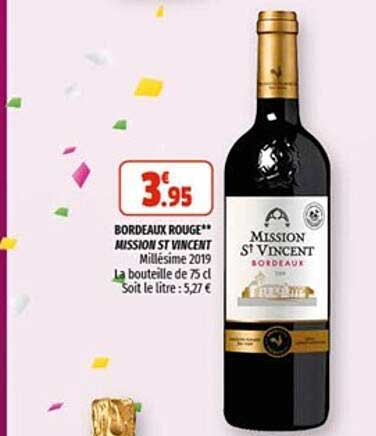 bordeaux rouge mission st vincent