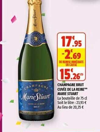 champagne brut cuvée de la reine marie stuart