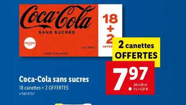 coca-cola sans sucres