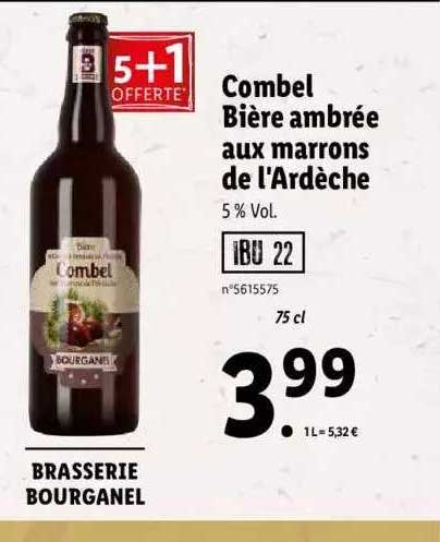 combel bière ambrée aux marrons de l'ardèche