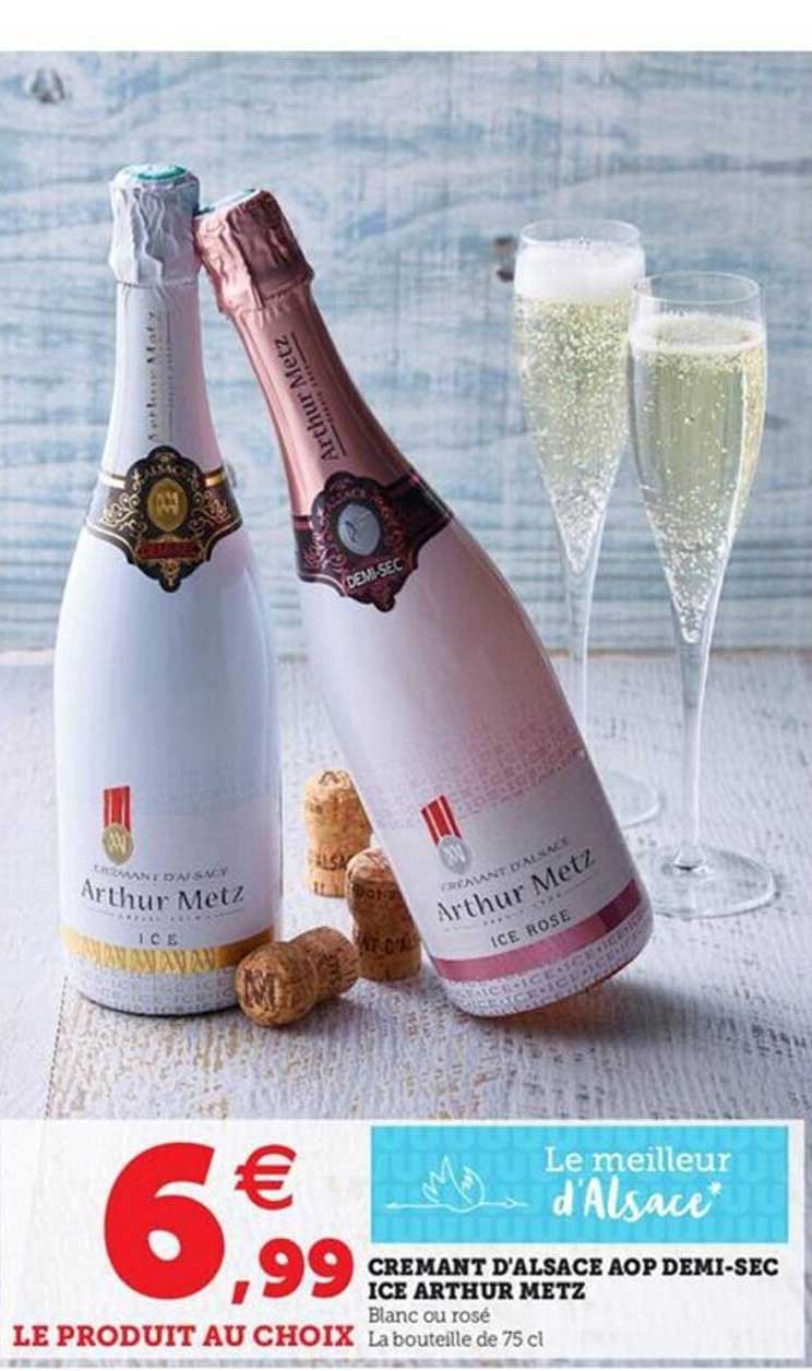 crémant d'alsace aop demi-sec ice arthur metz