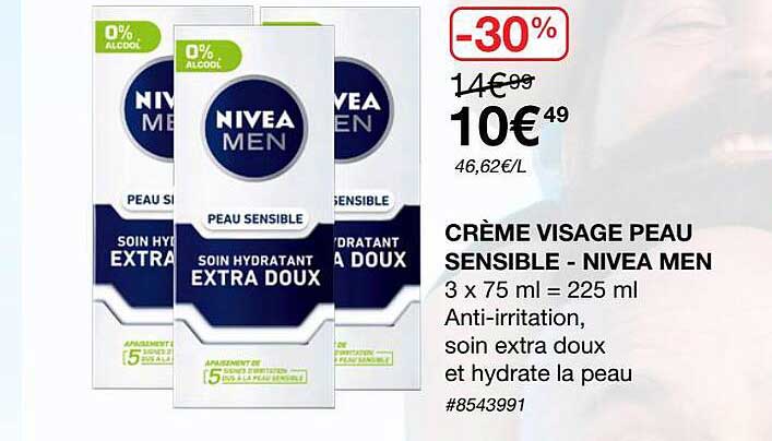 Crème Visage Peau Sensible-nivea Men