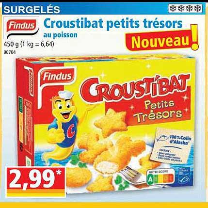 croustibat petits trésors au poisson findus