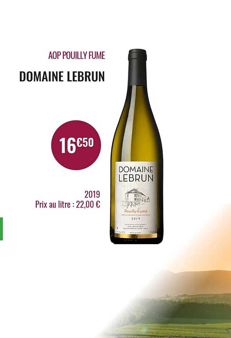 domaine lebrun aop pouilly fume