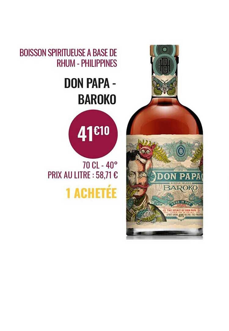 don papa-baroko boisson spiritueuse à base de rhum-philippines