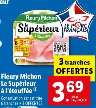 Fleury Michon Le Supérieur à L'étouffée