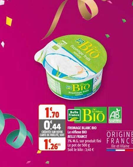 fromage blanc bio le réflexe bio belle france