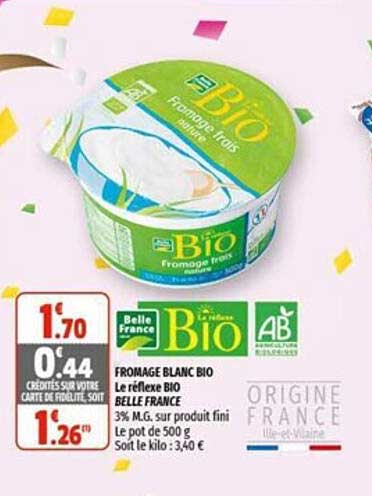 fromage blanc bio le réflexe bio belle france