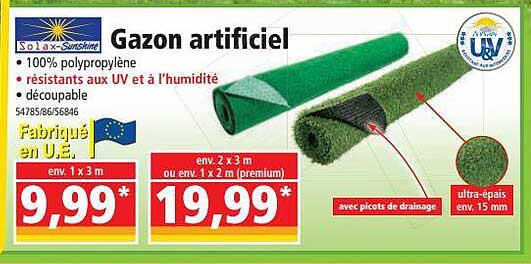 gazon artificiel solax-sunshine