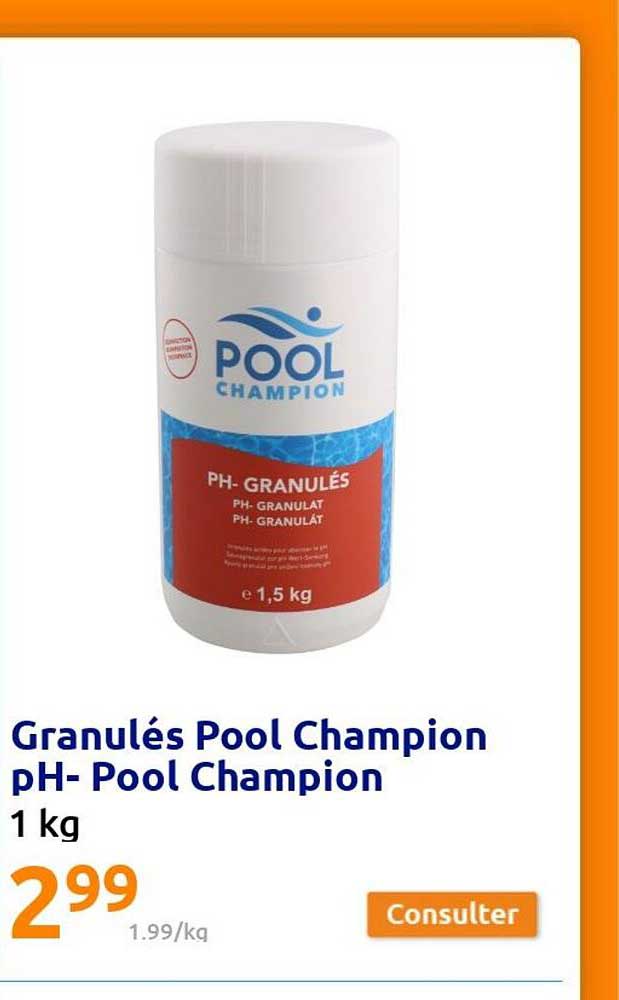 granulés pool champion ph-pool champion