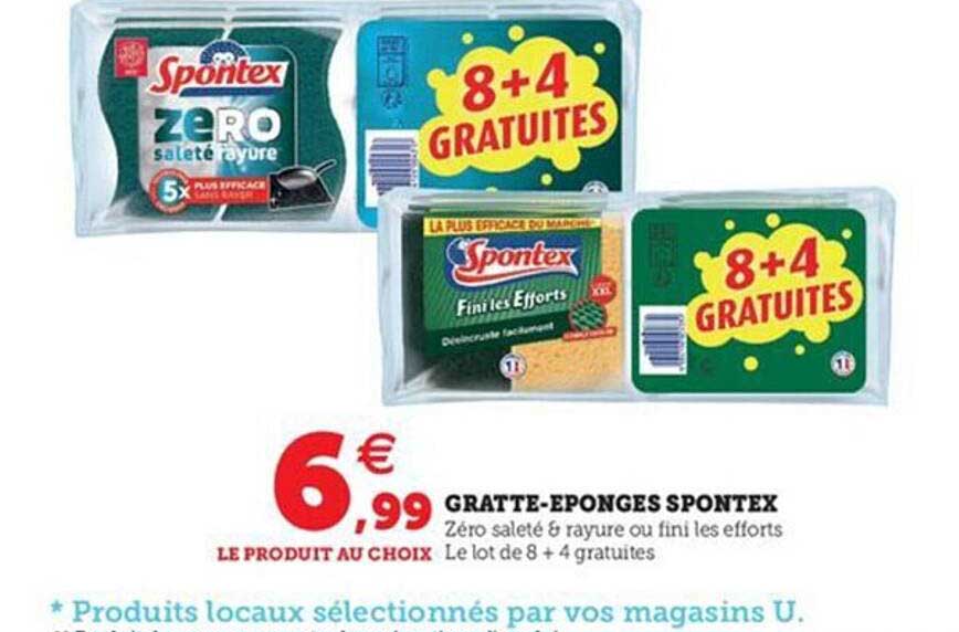 gratte-éponges spontex