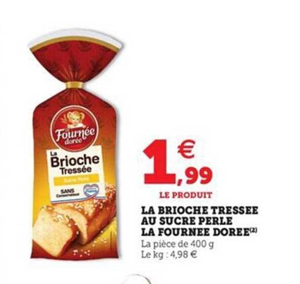 la brioche tressée au sucre perle la fournée dorée