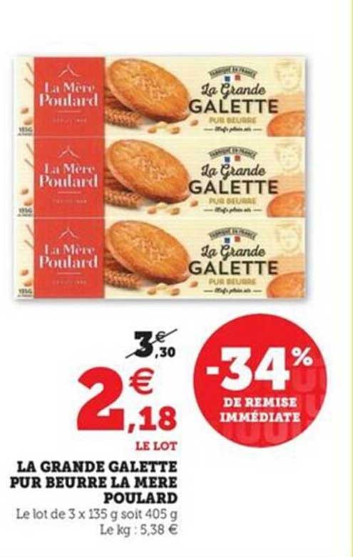La Grande Galette Pur Beurre La Mère Poulard -34% De Remise Immédiate