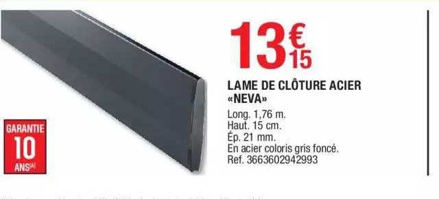 Lame De Clôture Acier  «neva»