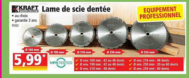 Lame De Scie Dentée Kraft Werkzeuge