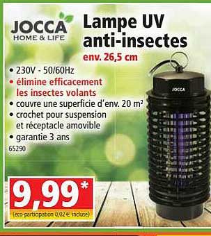 lampe uv anti-insectes jocca home & life