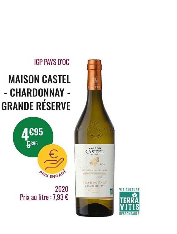 Maison Castel-chardonnay-grande Réserve Igp Pays D'oc