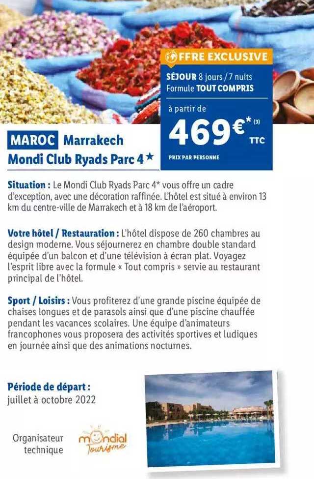 marrakech mondi club ryads parc 4*