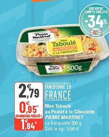 mon taboulé au poulet à la ciboulette pierre martinet