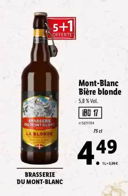 mont-blanc bière blonde