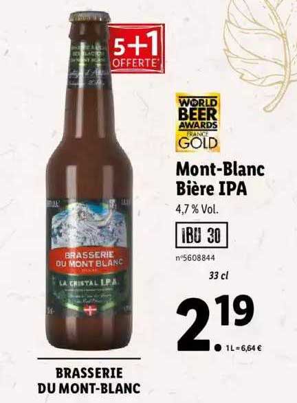 mont-blanc bière ipa