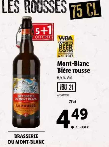 mont-blanc bière rousse