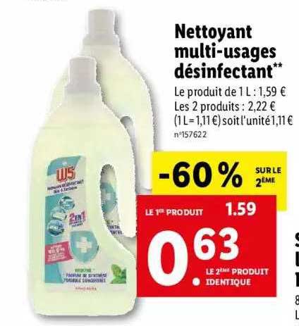 nettoyant multi-usages désinfectant