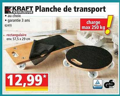 planche de transport kraft werkzeuge