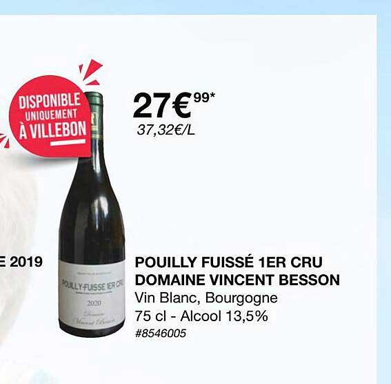 pouilly fuissé 1er cru domaine vincent besson