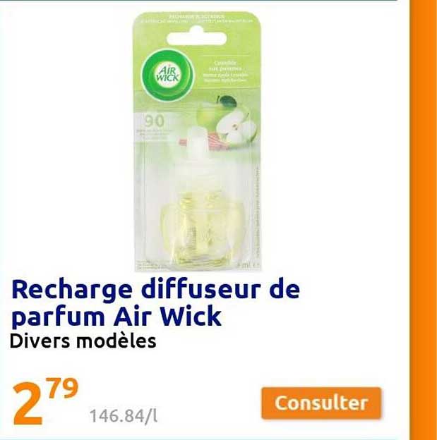 recharge diffuseur de parfum air wick