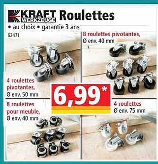 Roulettes Kraft Werkzeuge
