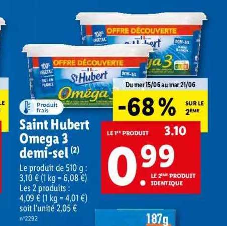 saint hubert omega 3 demi-sel