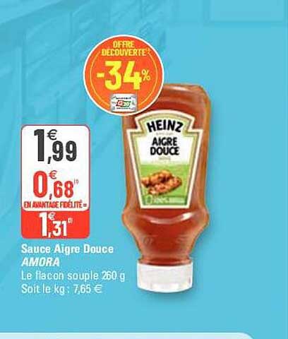 sauce aigre douce amora
