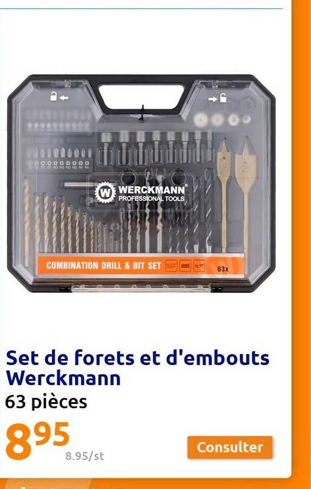 set de forets et d'embouts werckmann
