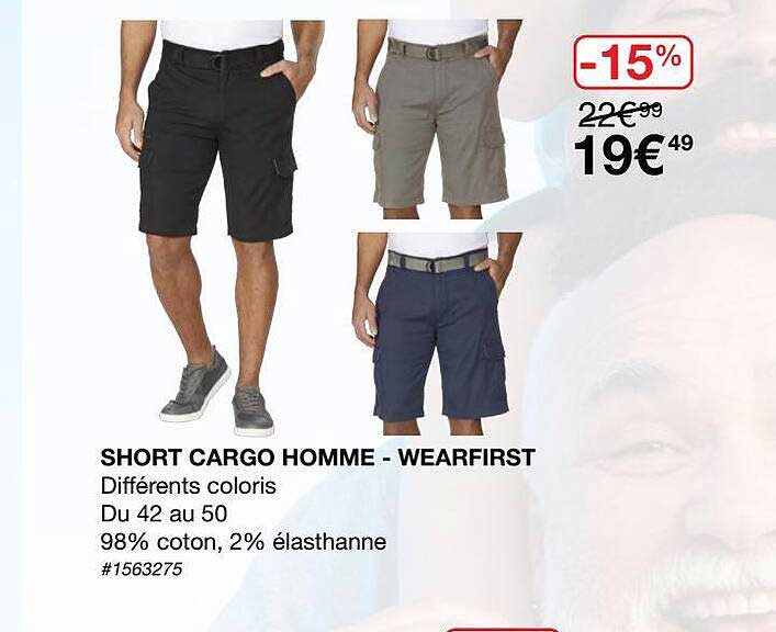 Short Cargo Homme-wearfirst