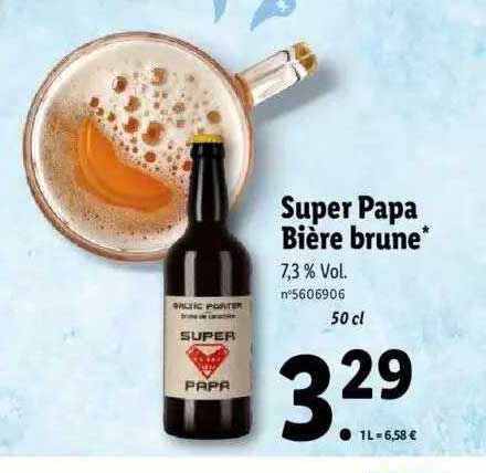 super papa bière brune