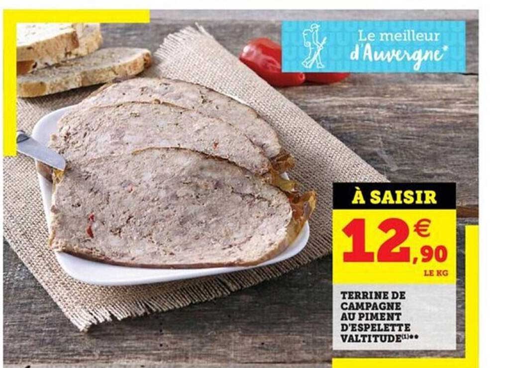 terrine de campagne au piment d'espelette valtitude
