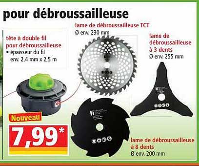 tête à double fil pour débrousailleuse, lame de débroussailleuse tct, lame de débroussailleuse à 3 dents, lame de débrousailleuse à 8 dents