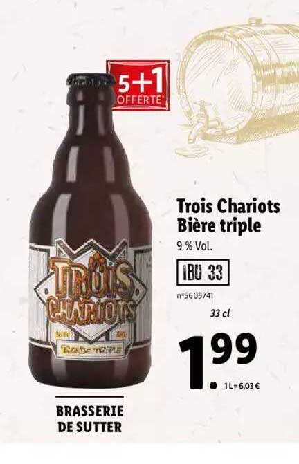 trois chariots bière triple