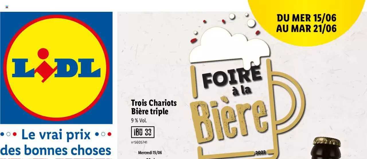 troix chariots bière triple