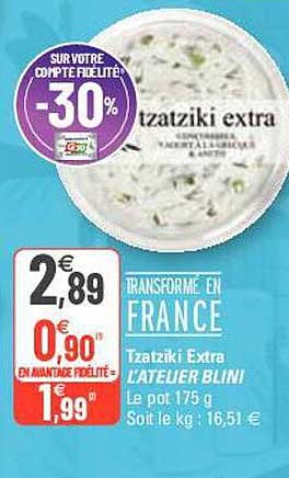 tzatziki extra l'atelier blini