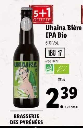 Uhaine Bière Ipa Bio