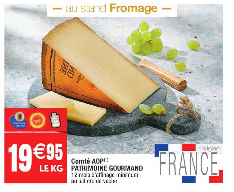 Comté Aop Patrimoine Gourmand