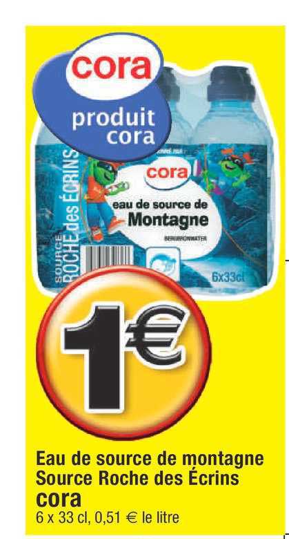 eau de source de montagne source roche des écrins cora